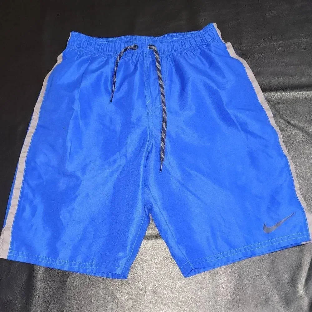 Nike Mens Blue Diverge‎ Perforated Swim Shorts Trunks Small